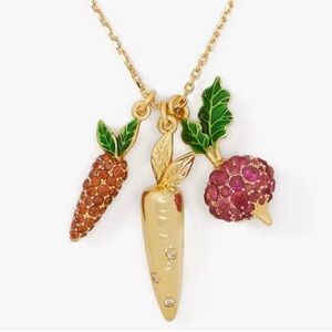 KATE SPADE 🥕Harvest Time Veggie Charm Pendant Necklace NWT